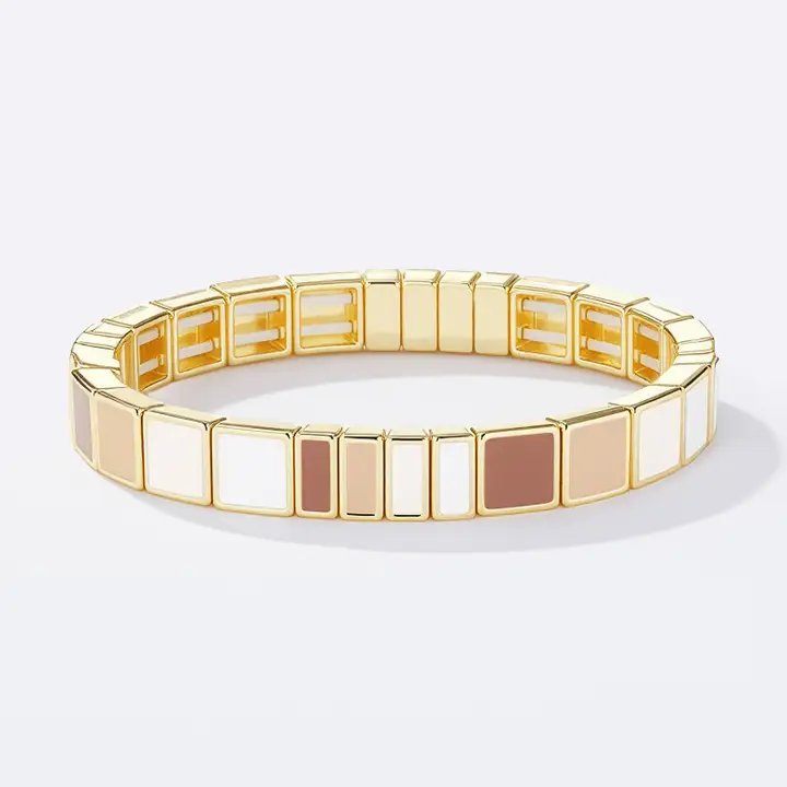 Bracelet cœurs orange