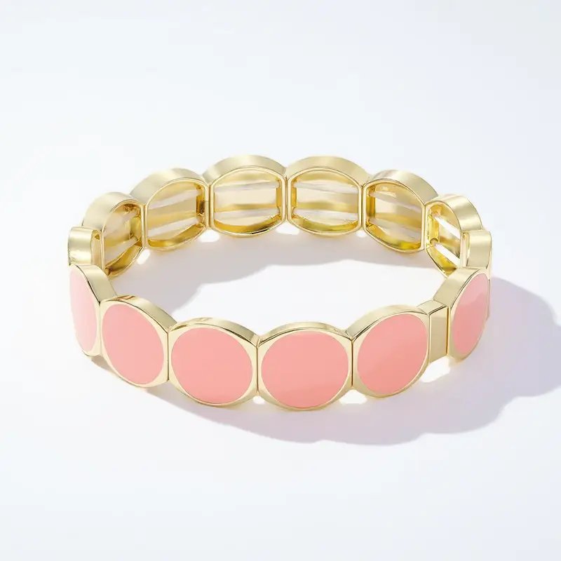 Bracelet rond rose