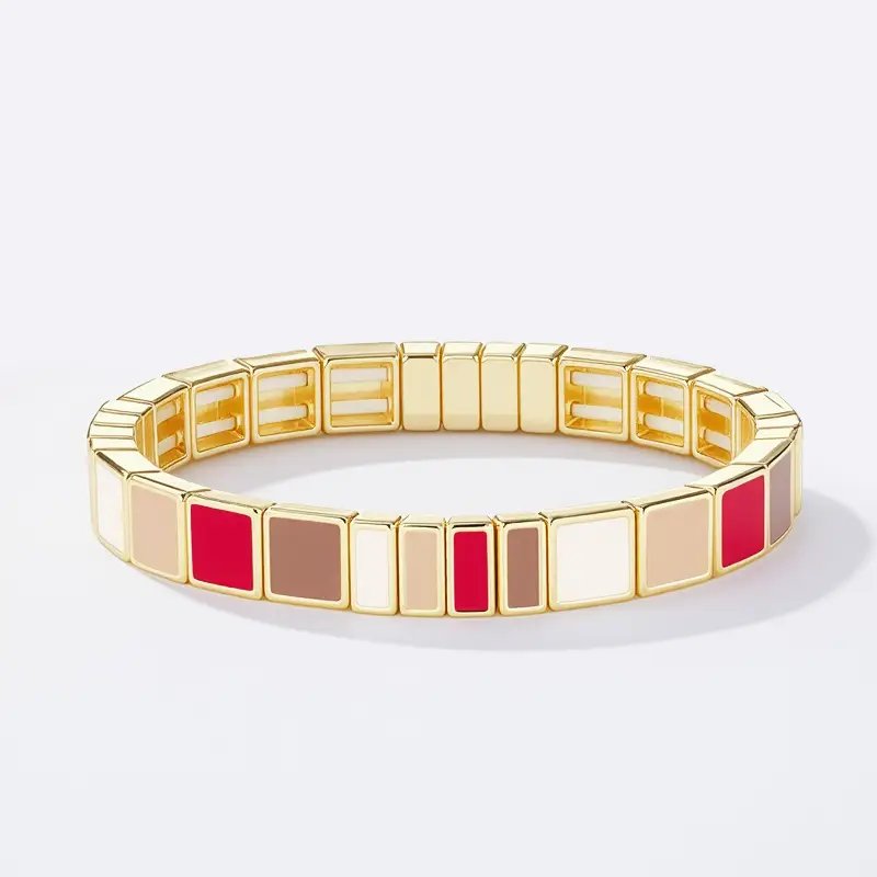 Bracelet rond rouge